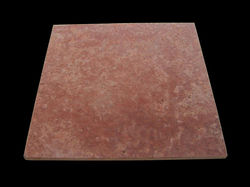 red travertine honed tile