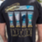 Outer Banks Brewing Station t-shirt with wave pint glasses.