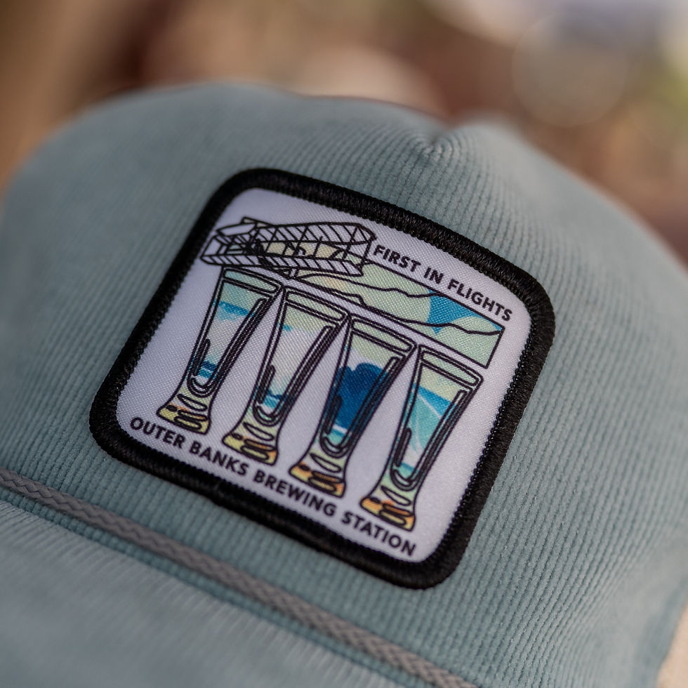 Thumbnail: Outer Banks Brewing Station Wave Set Pint Glass hat patch