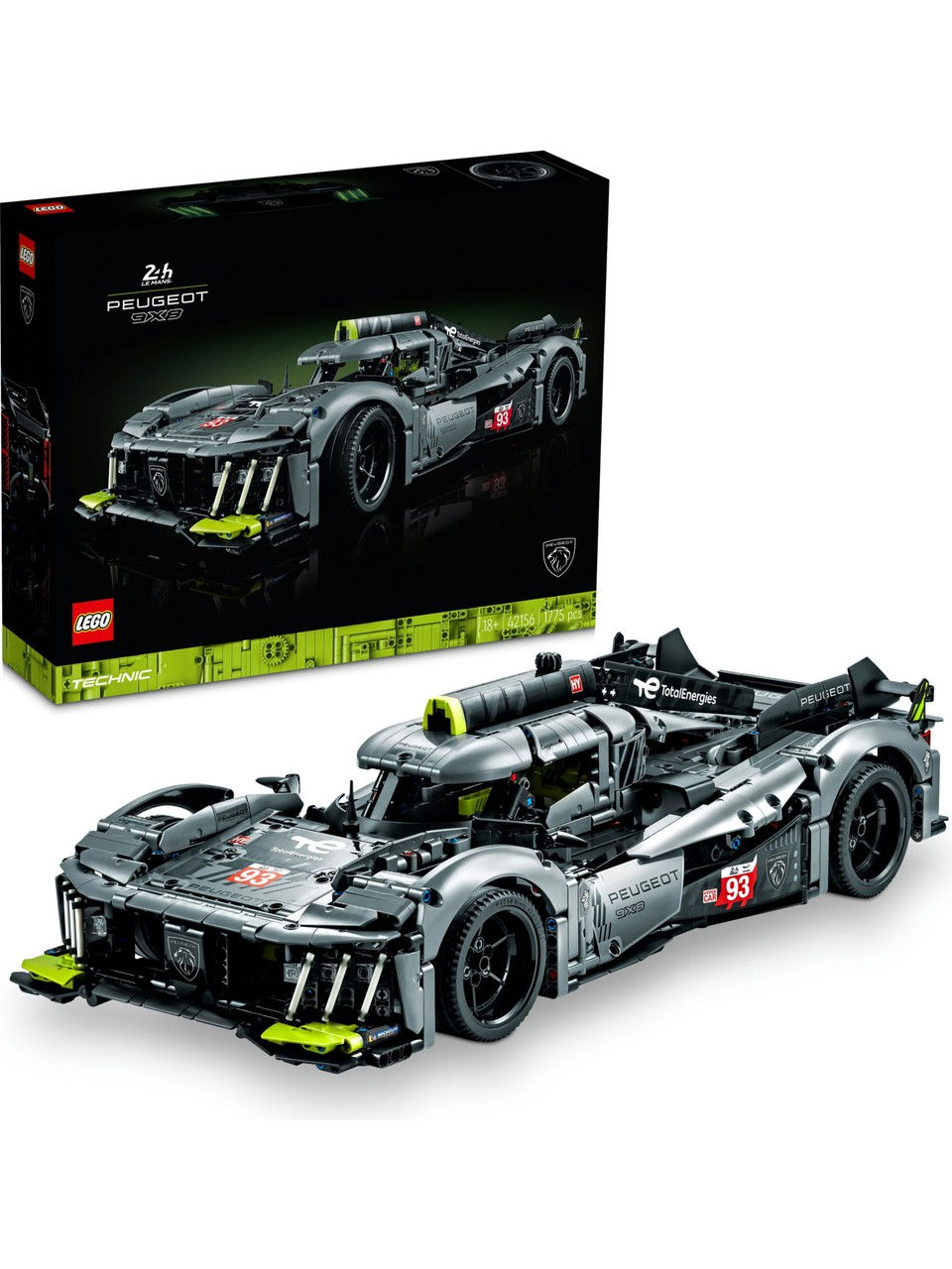 LEGO® Technic PEUGEOT 9X8 24H Le Mans Hybrid Hypercar - 42156