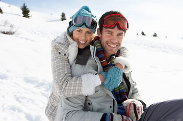 Young Couple in Snow