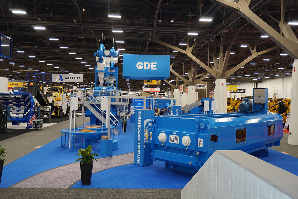 CDE at ConExpo 2026 in Las Vegas showing exhibition stand