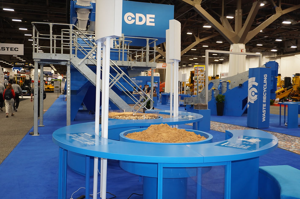 CDE at ConExpo 2026 in Las Vegas showing exhibition stand and products