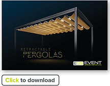 EGS Retractable Pergolas Brochure Cover Page. Click to download.