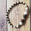 Thumbnail: Wood, Cream and Silver Bracelet