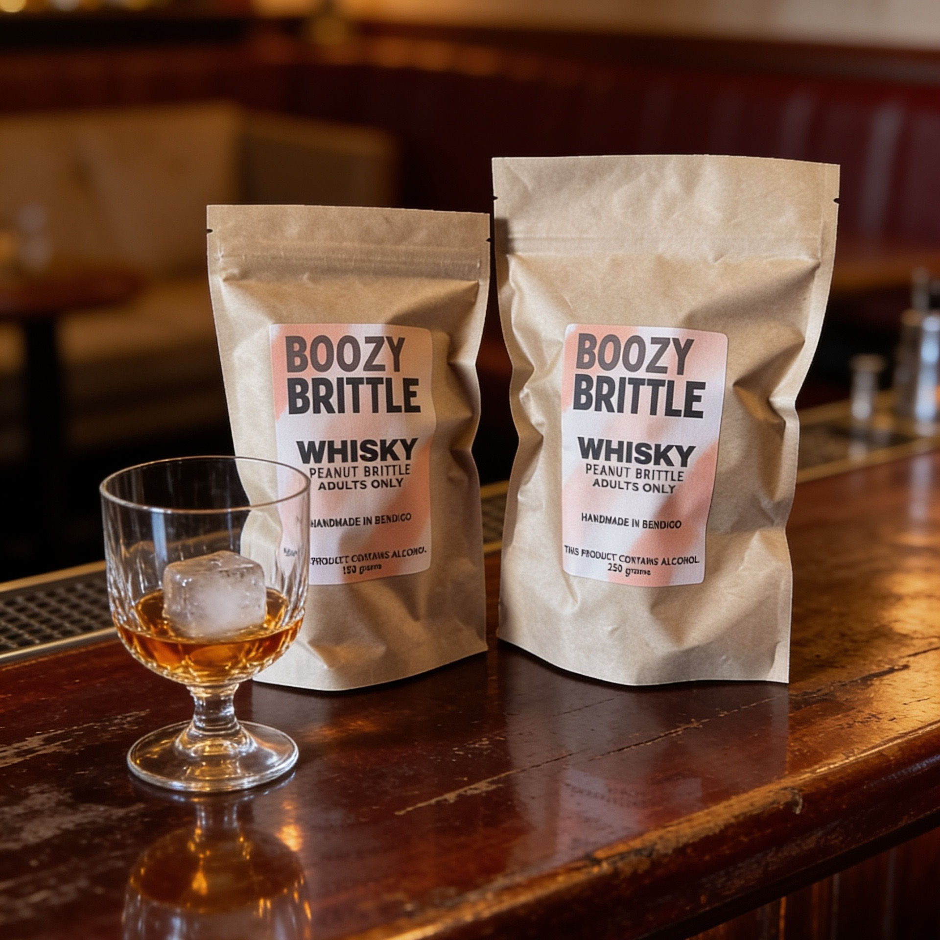 Whisky Peanut Brittle