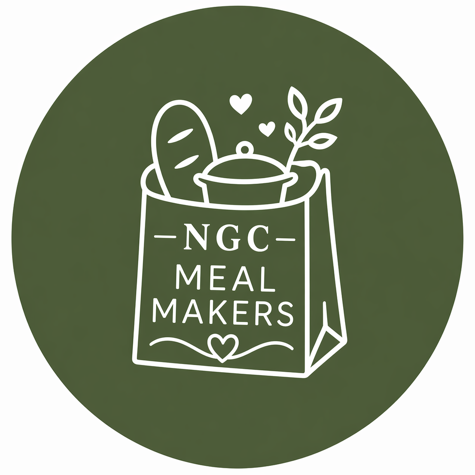 NGC Meal Makers logo featuring a green circular emblem with kitchen-inspired branding