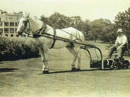 Photo Alfred E T Rogers at Rockmarge Estate Prides Crossing Beverly Massachusetts