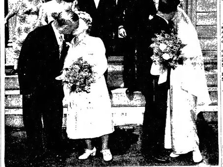 Colby-Brown-Clark-Hendrickson Double Wedding 1948 NH