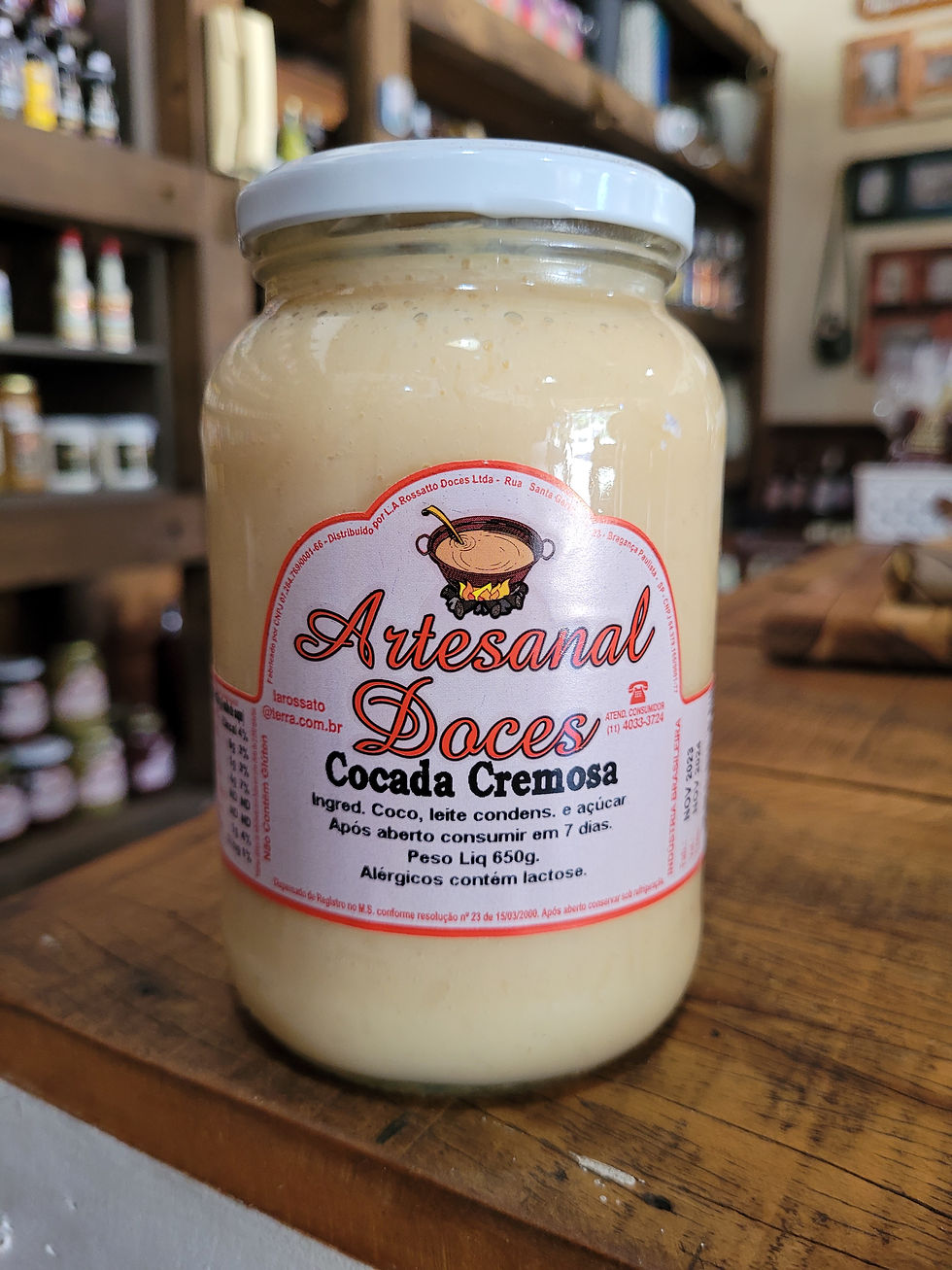 Miniatura: Cocada Cremosa Artesanal Doces 650g