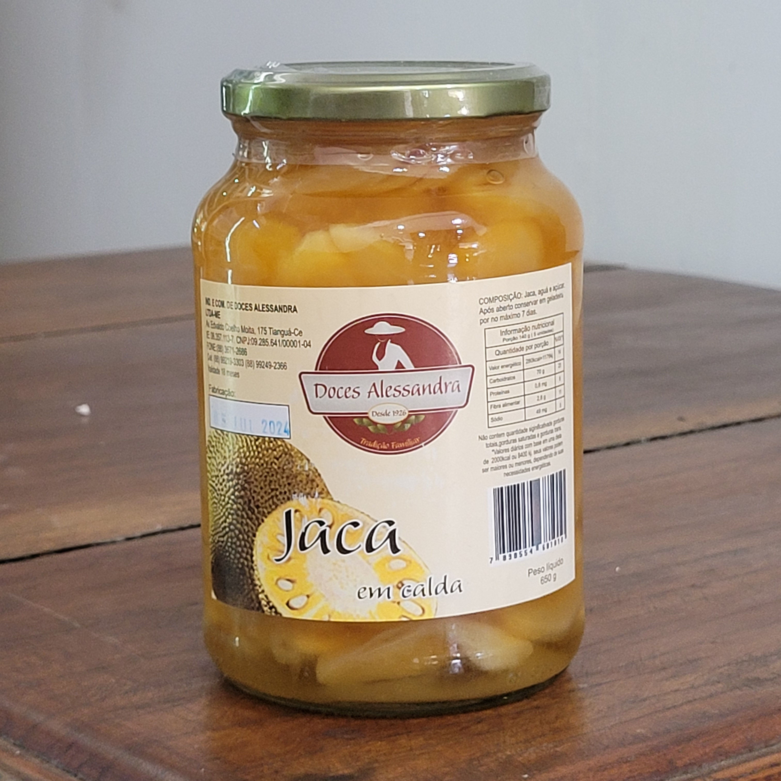 Jaca em Calda Doces Alessandra 650g