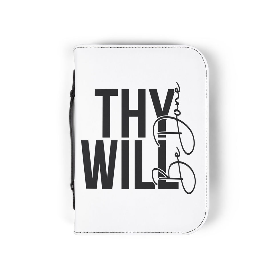 Thumbnail: Thy Will Be Done Bible Cover (White)