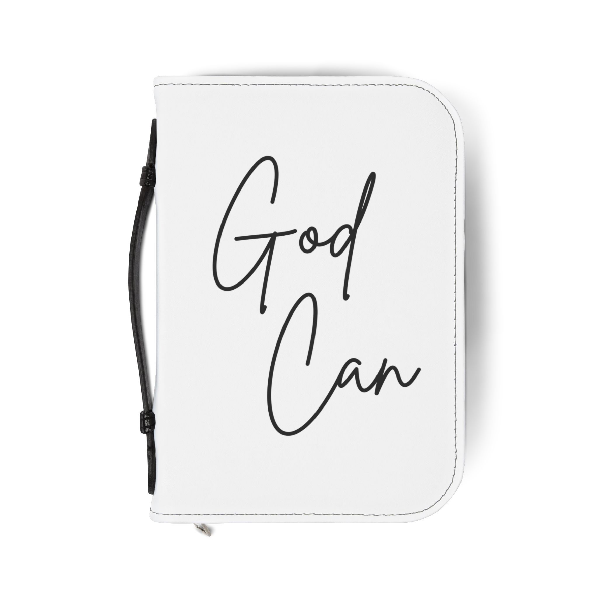 God Can Bible Cover (White)