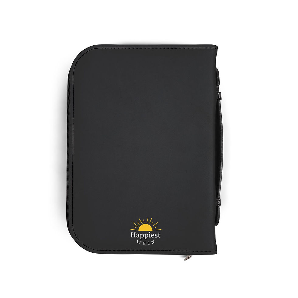 Thumbnail: Walking By Faith Bible Cover (Black)
