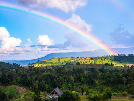 Rainbow in the sky