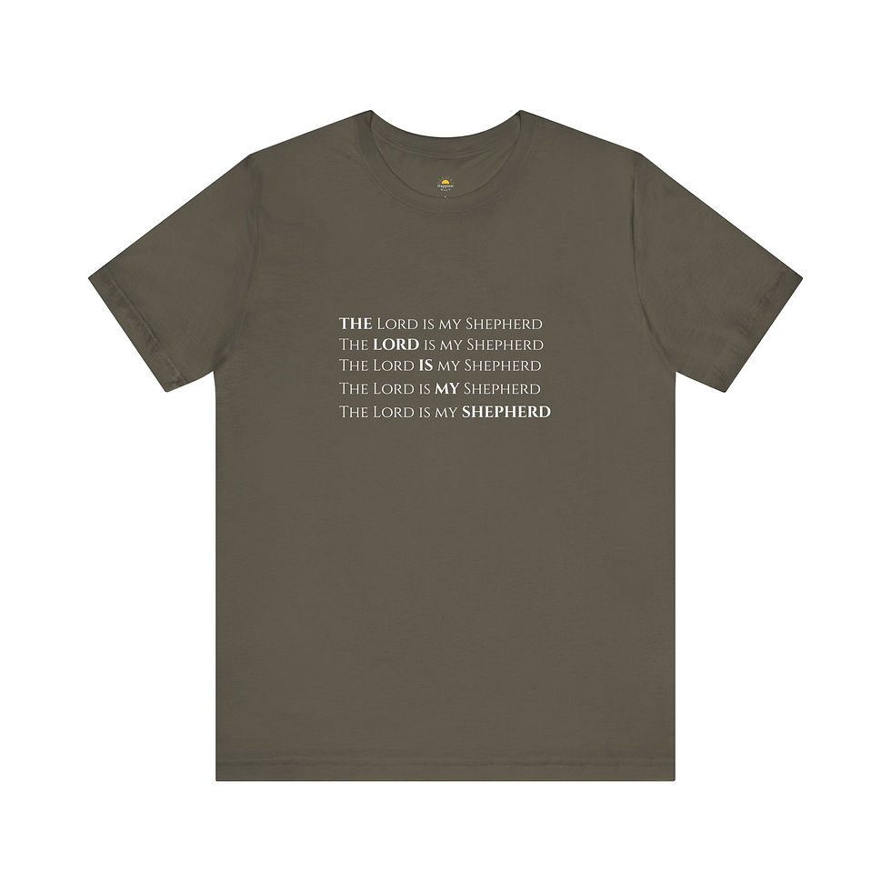 Thumbnail: The Lord Is My Shepherd Unisex Tee