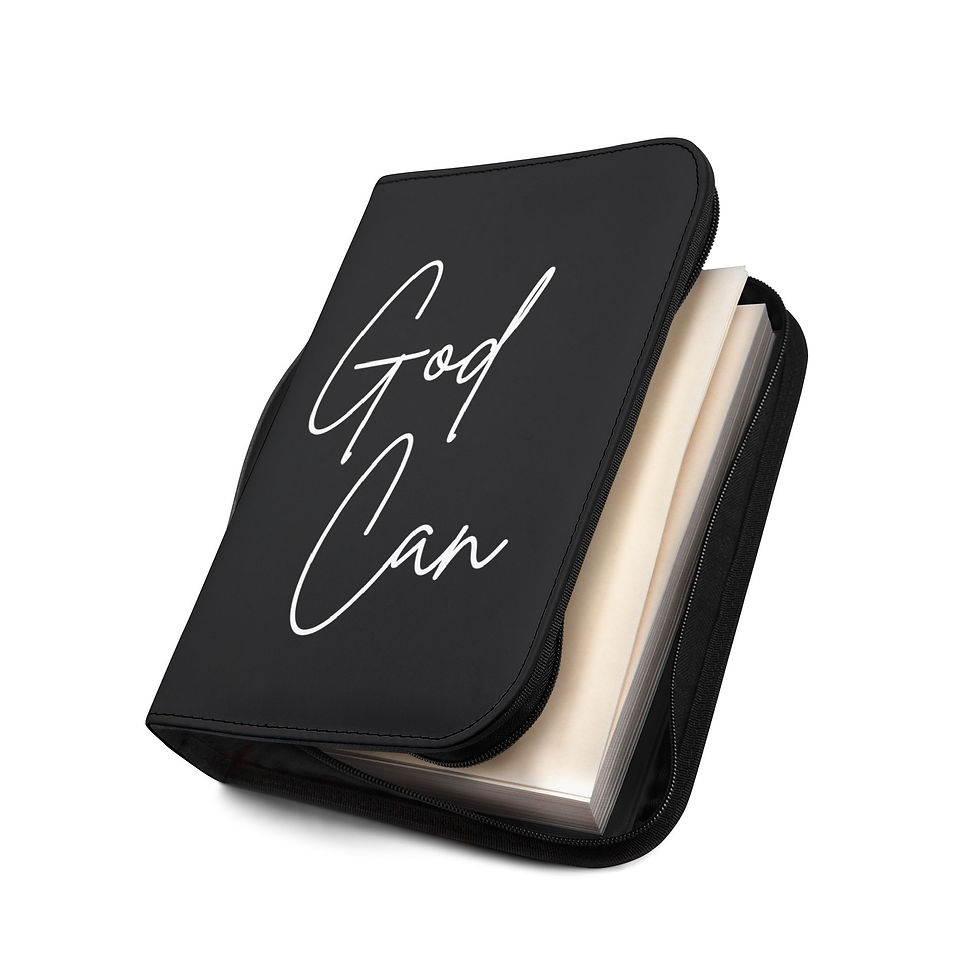 Thumbnail: God Can Bible Cover (Black) 