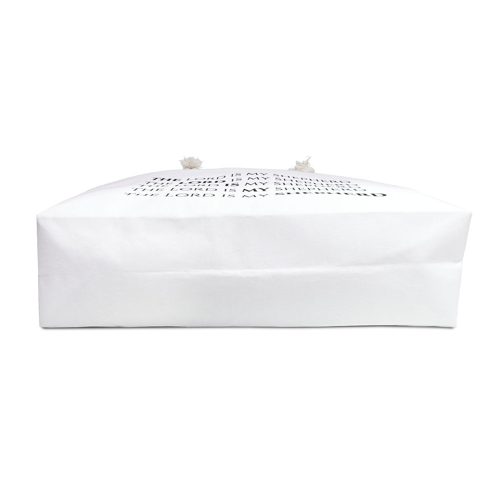 Thumbnail: The Lord Is My Shepherd Weekender Bag (White)