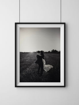 Unikatna personalizirana fotografija s glatkim šljokicama, naglašena specifičnim detaljima po izboru