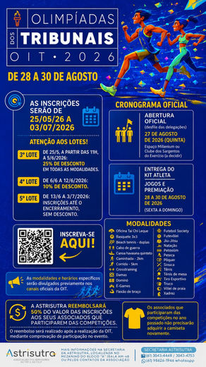Abertas as Inscrições para OIT 2026 - Participe!