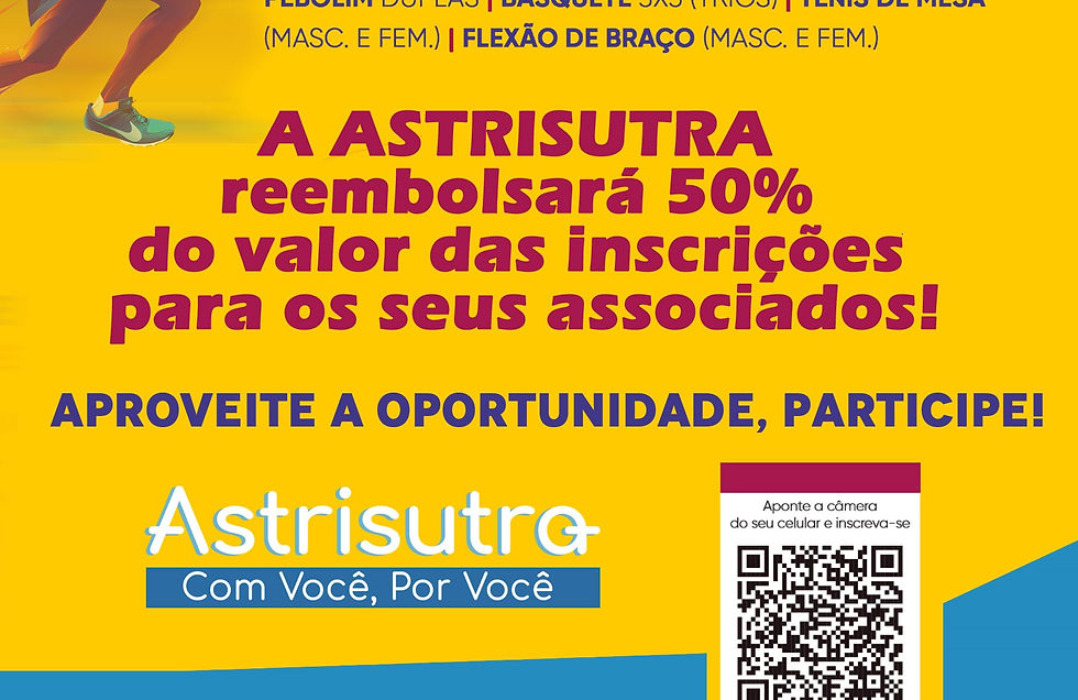 OIT 2024 - Astrisutra reembolsa 50% do valor das inscrições para Associados