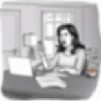 woman looking at computer upset about electric bill