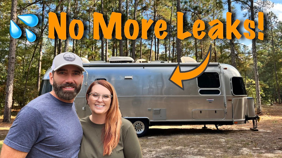 Water leaks can cause significant damage to your Airstream. We spent several weeks locating our leak and repairing the damage it caused.