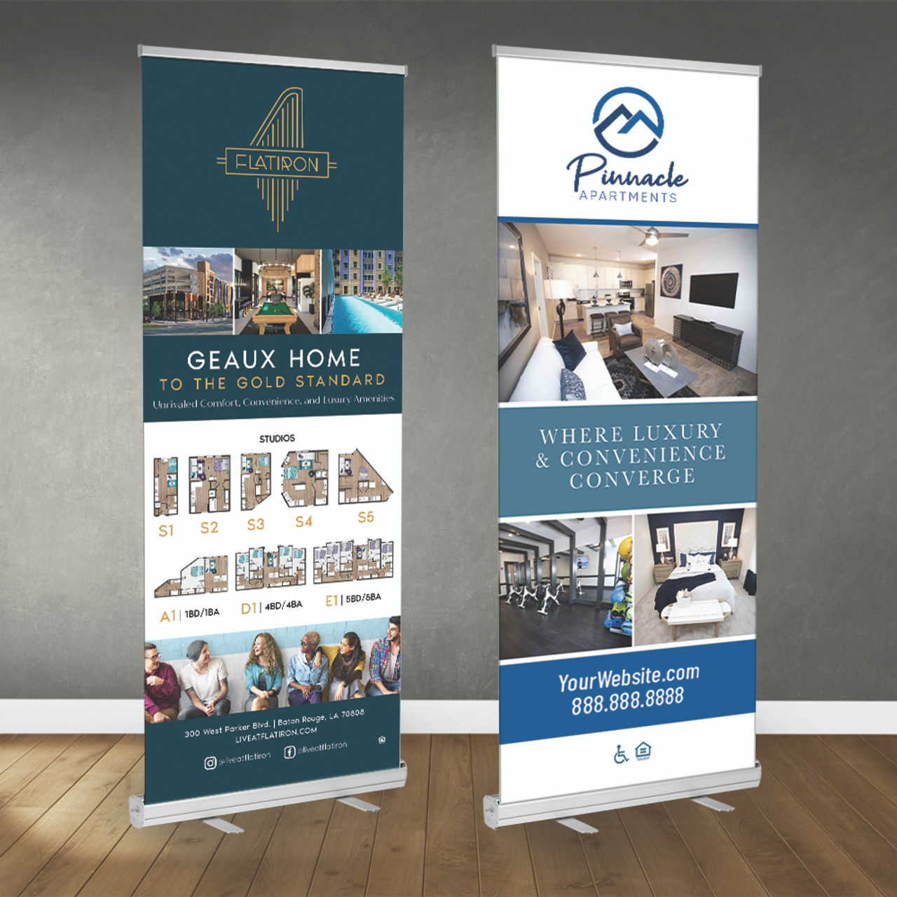 Roll-up Banner Stand with Vinyl Print