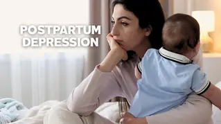 Image showing ppostpartum depression in a new mother