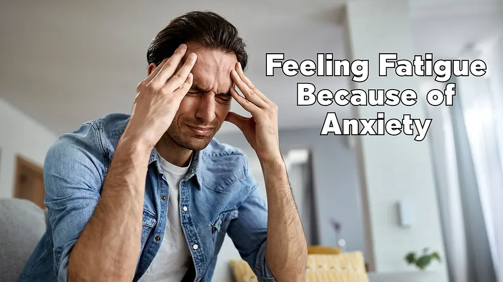 A man Feeling Fatigue Because of Anxiety
