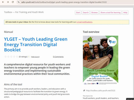YLGET Toolkit Now Featured on Salto-Youth Toolbox