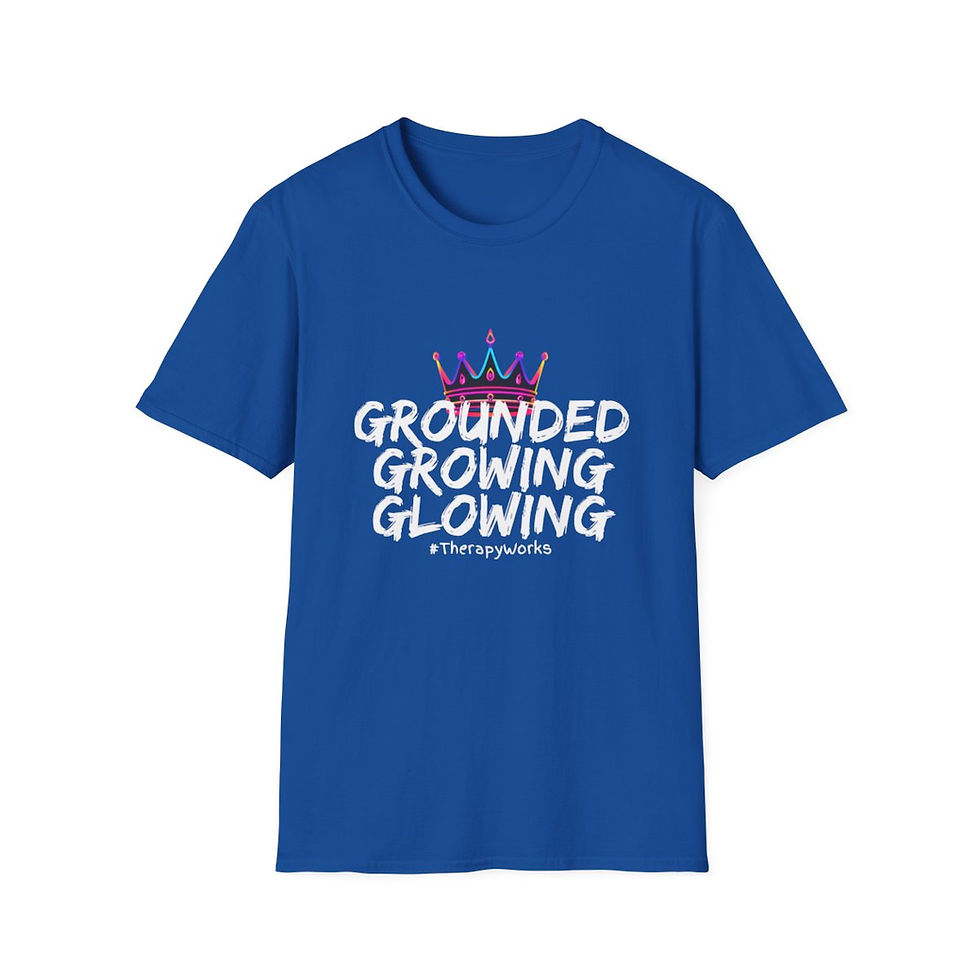 Thumbnail: Grounded Growth Softstyle T-Shirt #therapyworks