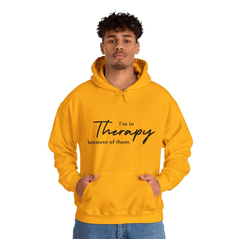Thumbnail: I'm in Therapy Because of Them Unisex Heavy Blend™ Hooded Sweatshirt