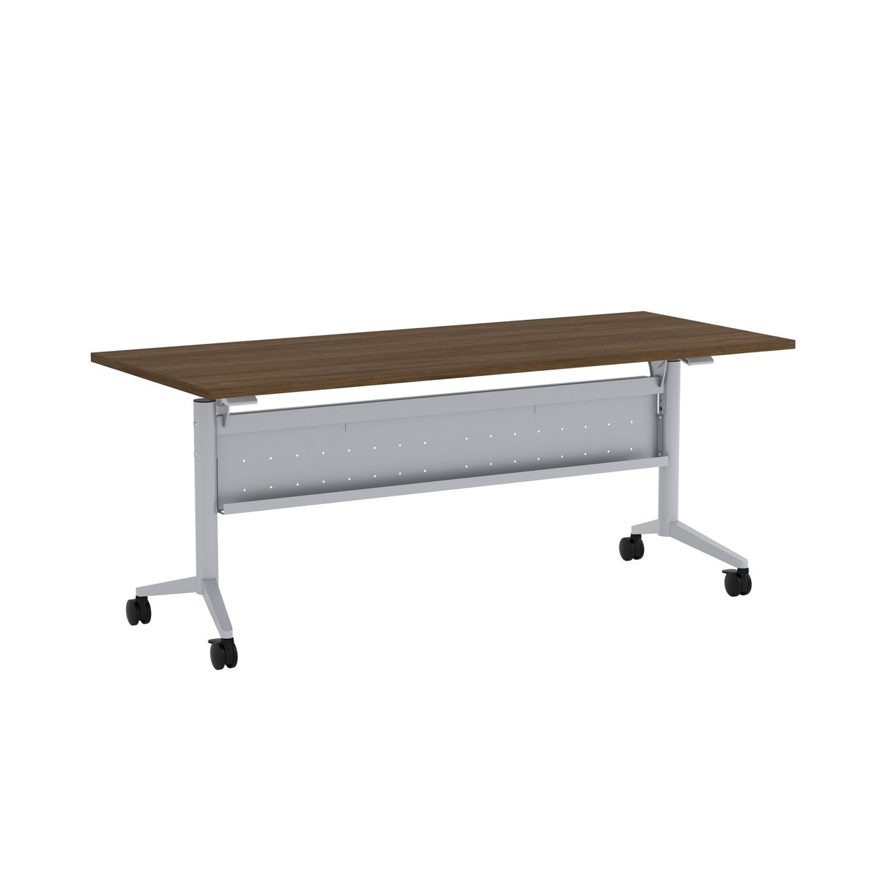 6' Laminate Flip Top Table w/ Modesty & Casters