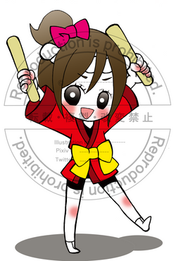 【半田信用金庫】まつりちゃん・太鼓