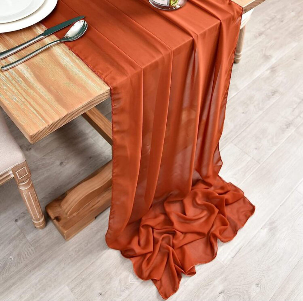 Chemin de table mousseline