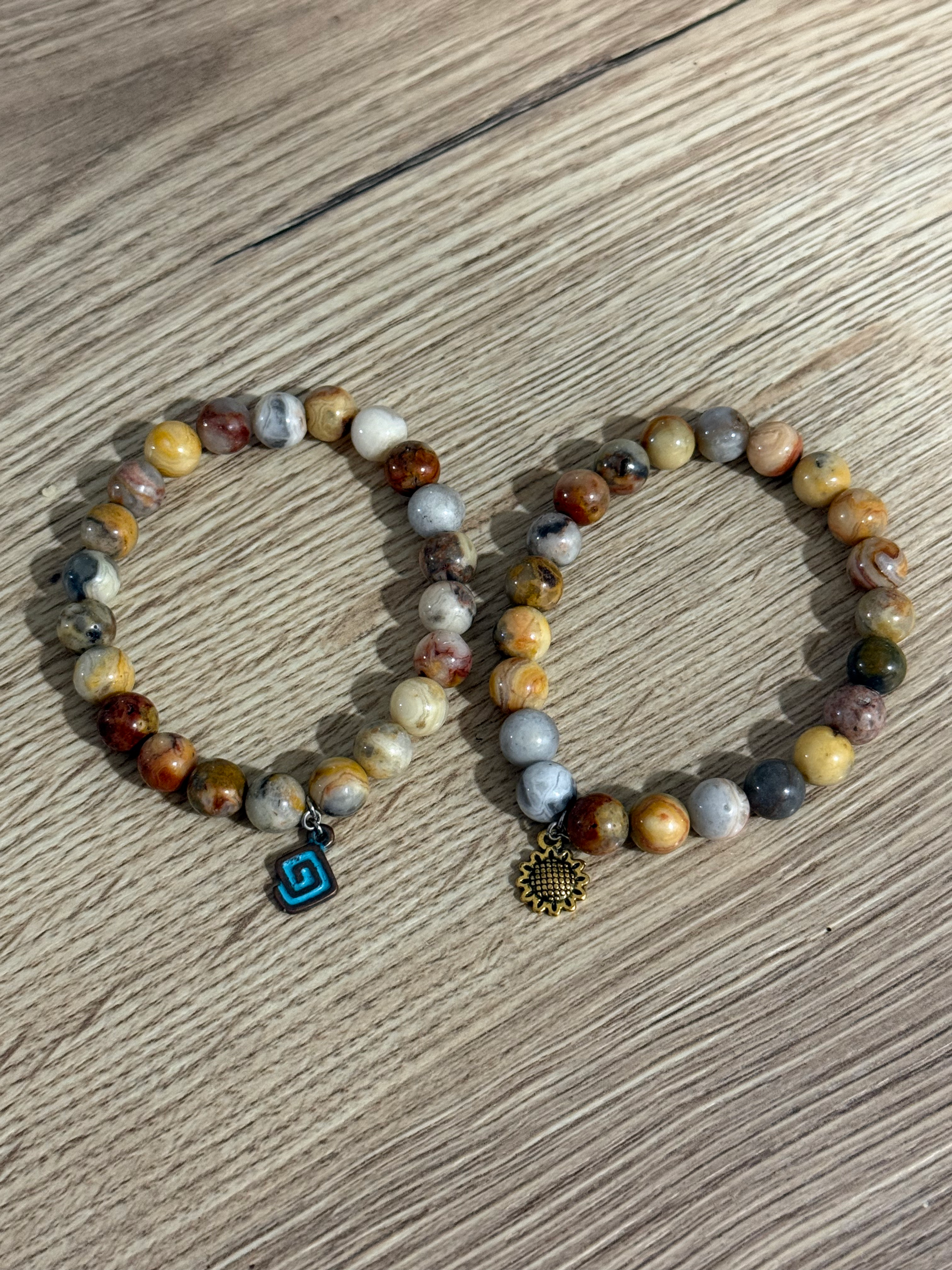 Crazy Lace Agate Bracelet