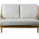 Thumbnail: Reliant 2 Seater Sofa Dark Natural Linen