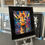 Thumbnail: Graffiti Giraffe Liquid Art Framed