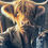 Thumbnail: Highland Cow Cigar & Whiskey - Small Frame