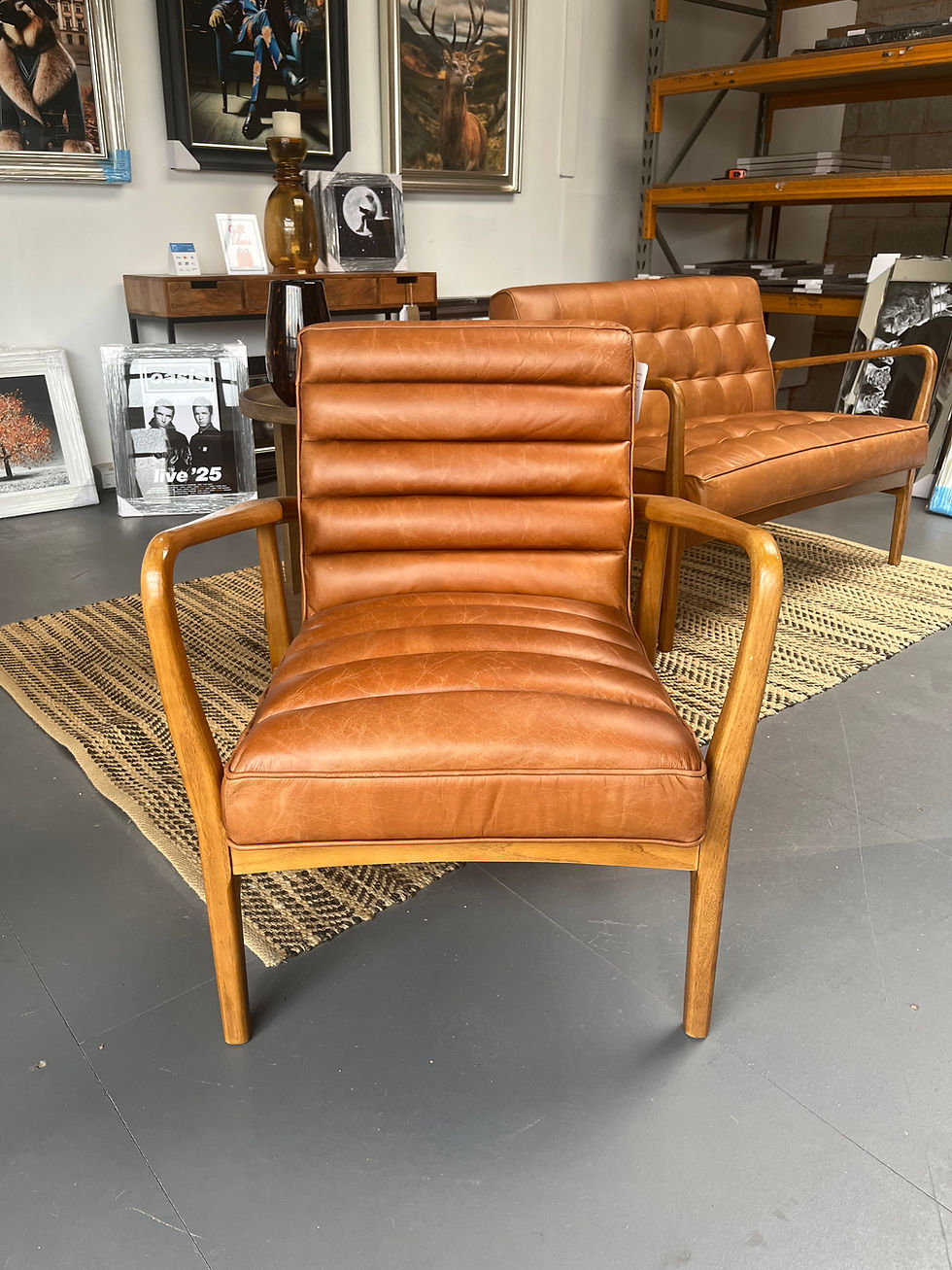 Thumbnail: Datsun Tan LeatherArmchair