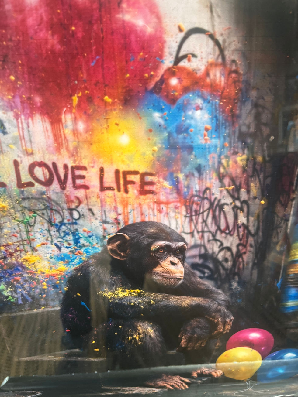 Thumbnail: Monkey I Love Life Frame