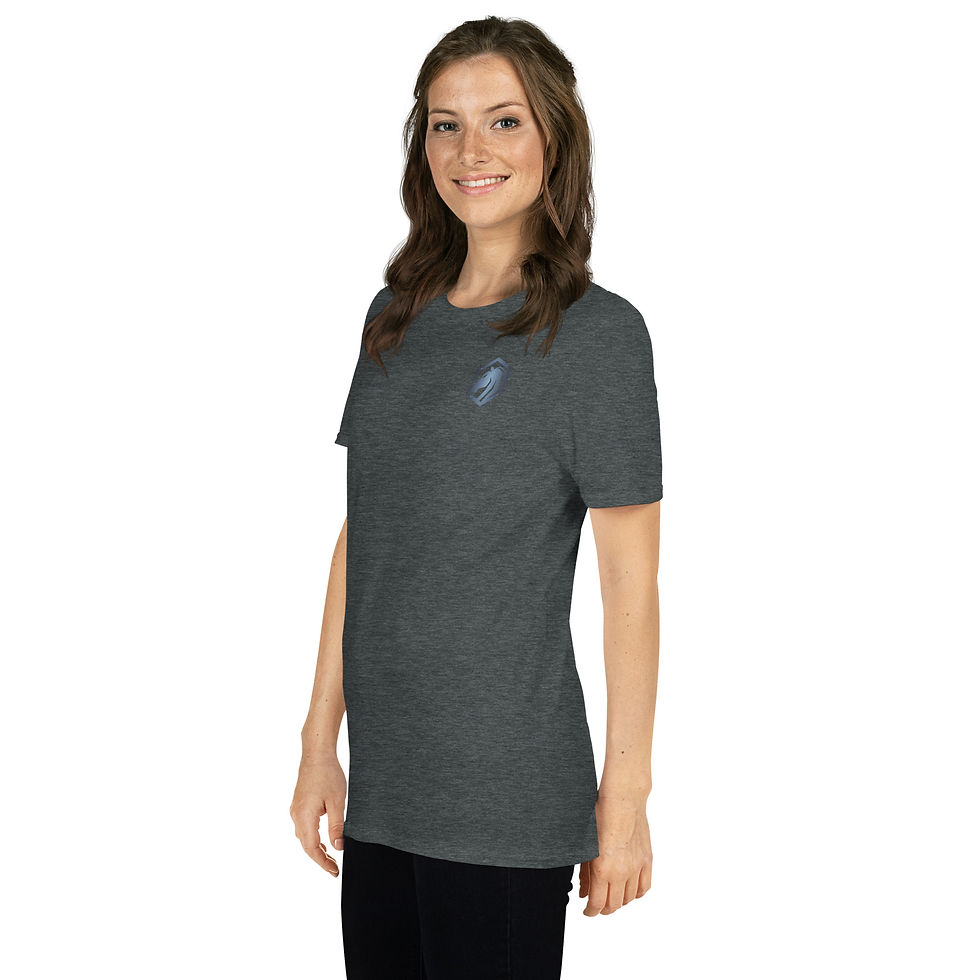Thumbnail: Women's Red Ribbon Crew Short-Sleeve Unisex T-Shirt