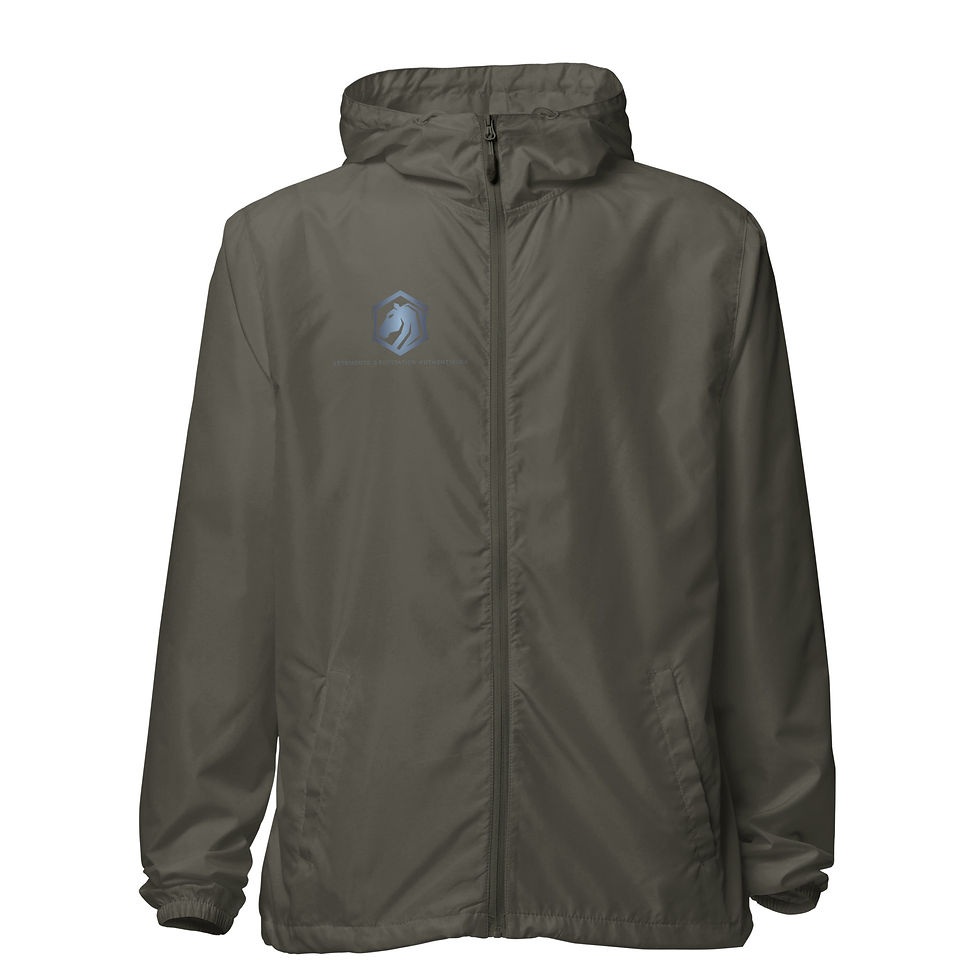 Thumbnail: Unisex lightweight zip up windbreaker