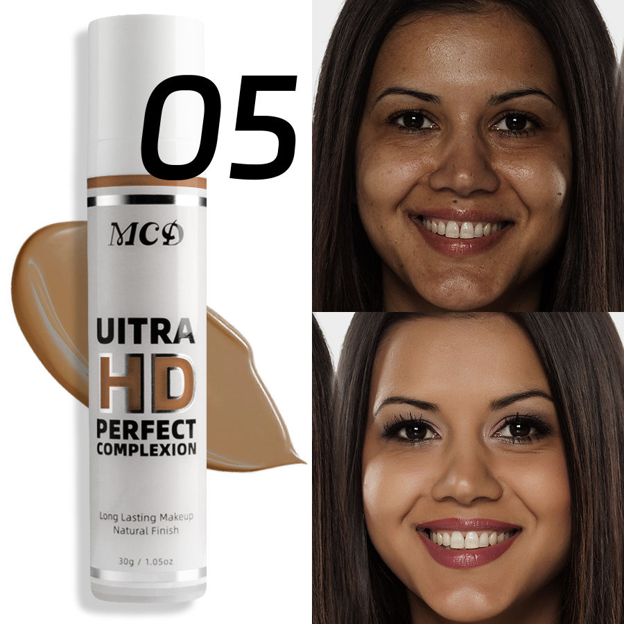 Thumbnail: 1PC Profession Liquid Foundation Oil-control Cover Matte Base Cream Concealer Wa