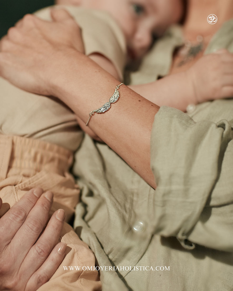 Miniatura: Pulsera Alitas de Ángel Plata950 
