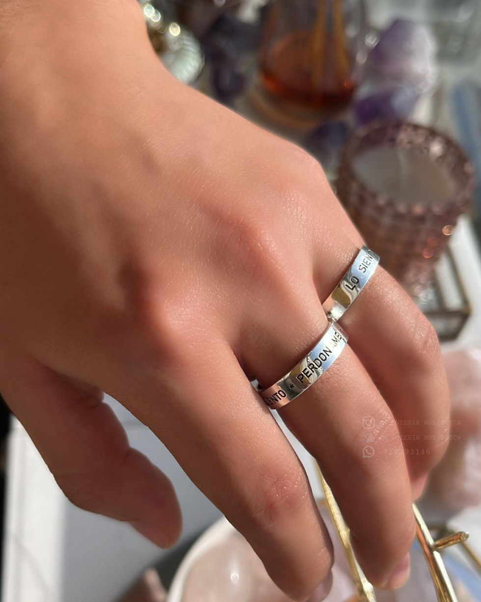 Miniatura: Hoponopono anillo Plata 
