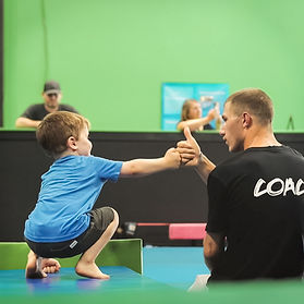 NeoMotion Tumbling Ninja Classes Avon Lake Gymnastics Karate Backflip flips trampoline