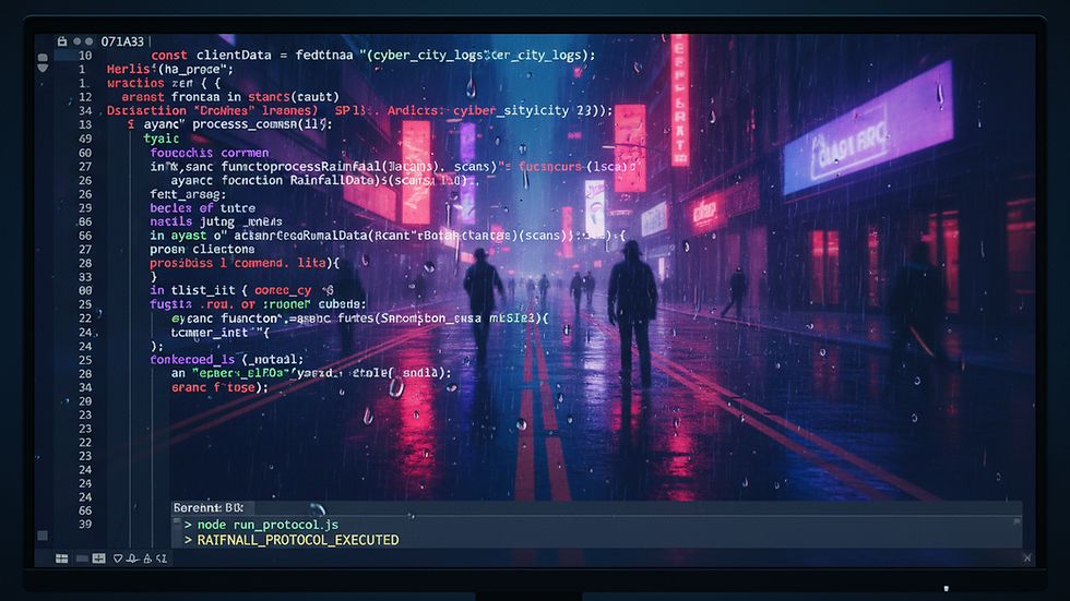 Close-up view of a computer screen showing code editor with JavaScript code