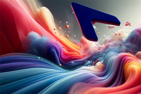 Animated Cursor Fluid Motion banner